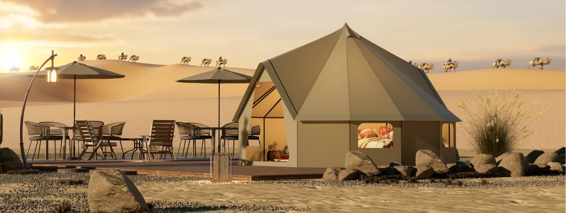 泰安露营酒店帐篷产品